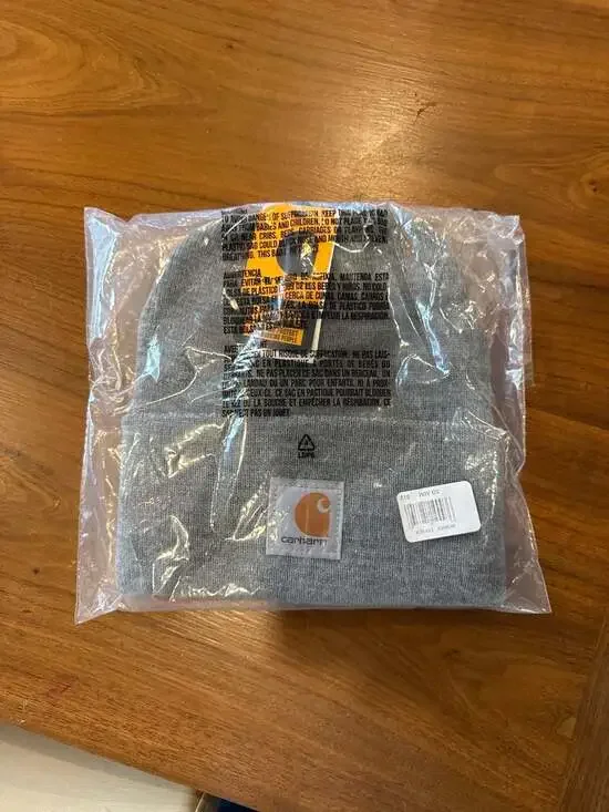 Carhartt A18 Knit Cuffed Beanie in Heather Grey NWT - Picture 2 of 4